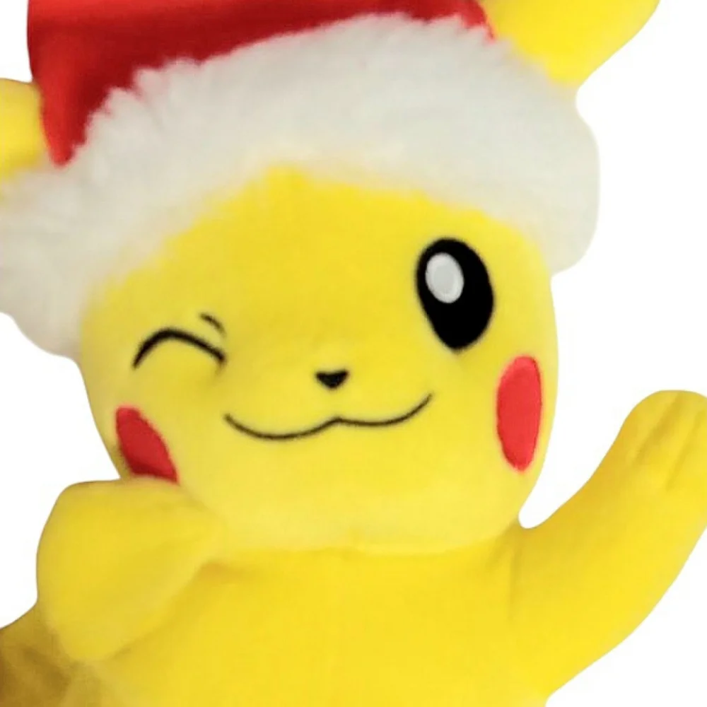 Pokemon Holiday Pikachu in Santa Hat Plush Toy 8